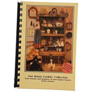 Derby Kansas Cookbook Home Cookin Collection 1992 First Baptist Church Vintage